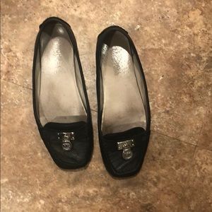 Black flat, casual and comfortable shoes